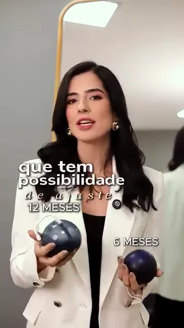 Ilustração do balão intragástrico como apoio ao emagrecimento