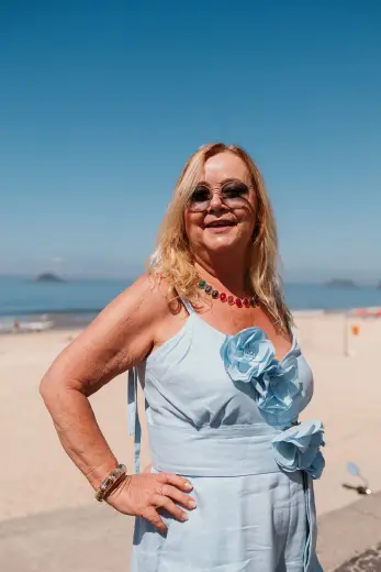 Musa da Dra. Camila Teixeira celebrando o emagrecimento — Leblon, Rio de Janeiro