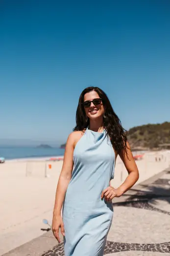 Musa da Dra. Camila Teixeira celebrando o emagrecimento — Leblon, Rio de Janeiro